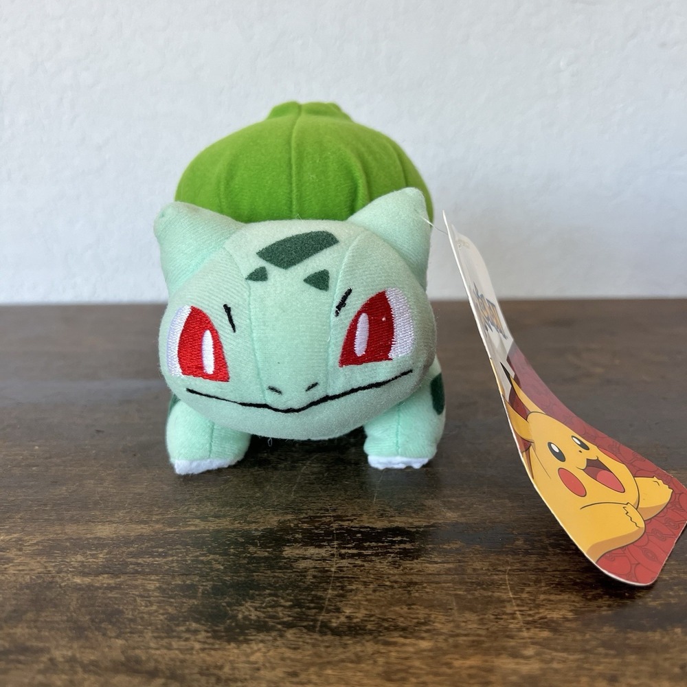 Brand New Pokemon BULBASAUR Plush 7" Toy‎ Factory Stuffed Animal Plush